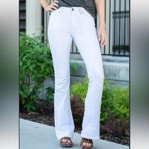 KanCan White Flare Jeans - $20